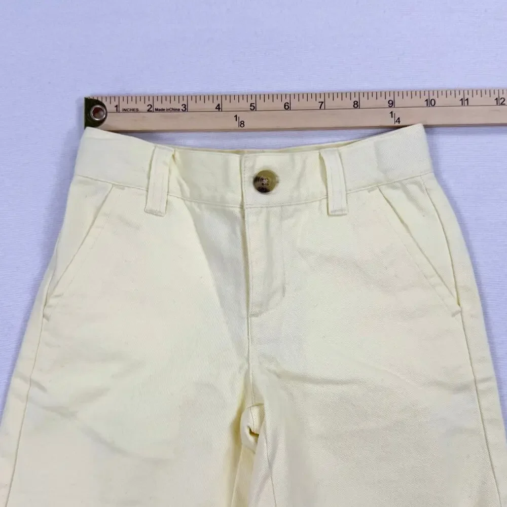 Janie and Jack Kids Chino Short Boys 4 Butter Yellow